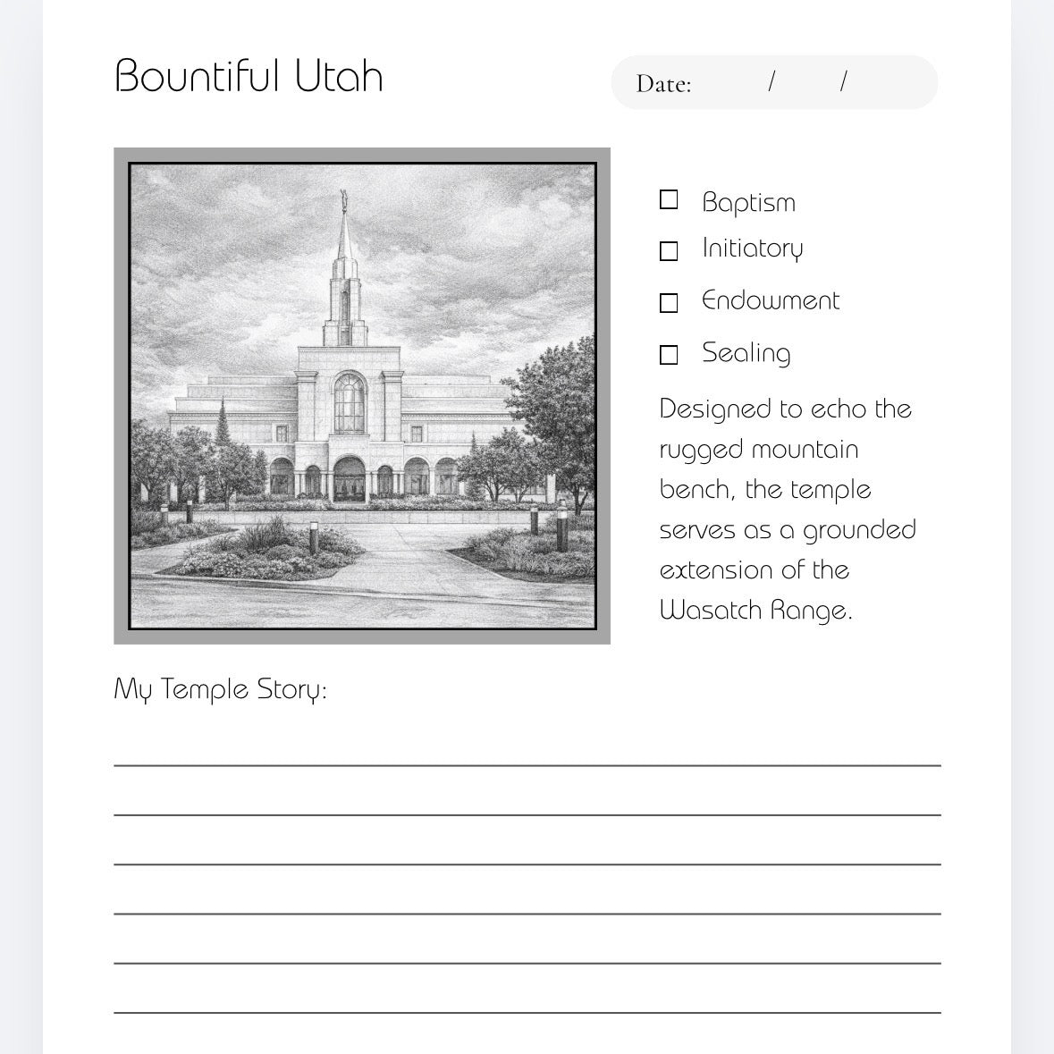My Temple Journey: Utah Edition | A Scratch-Off Guide to Utah Temples